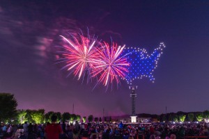 Verge Aero drones fly Stars and Stripes for Independence Day Celebration