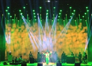 Chauvet Rogue R2 Wash fixtures used at Gurdas Maan concert